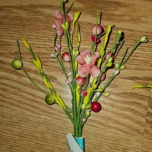 Pink Pastel Spring Flower pick. NEVER USED 💥